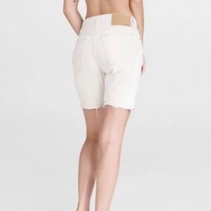 Rag And Bone Mayahigh Rise Walking Short Bone White Size 27